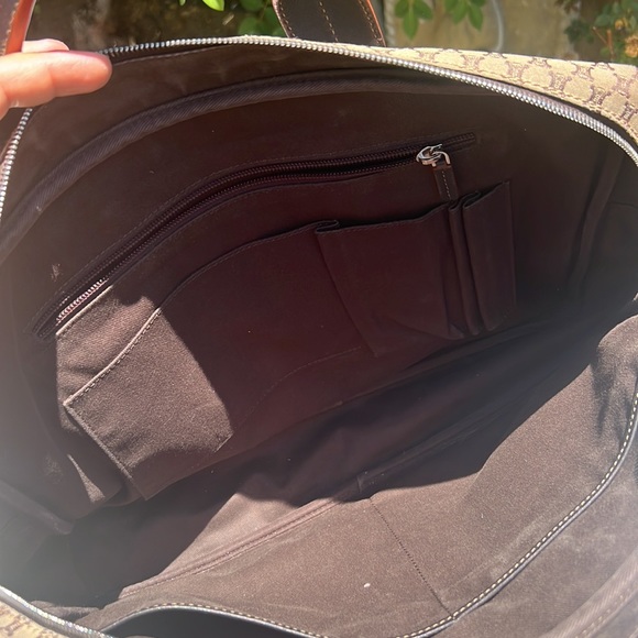 CELINE Macadam Pattern canvas computer ,travel or school bag.😍UNISEX. RARE - Picture 9 of 16